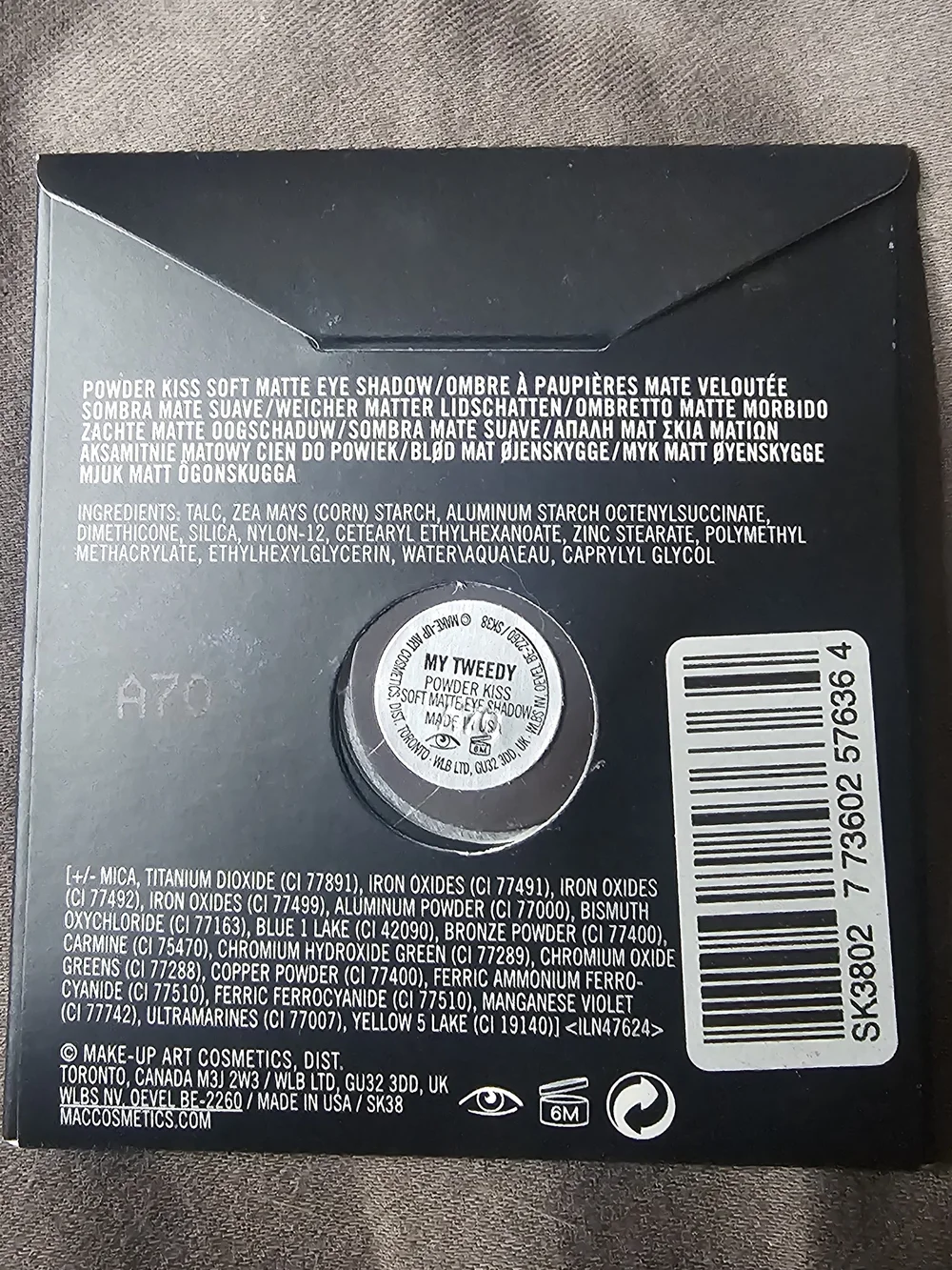 MAC Cosmetics My Tweedy Matte Eye Shadow Refill